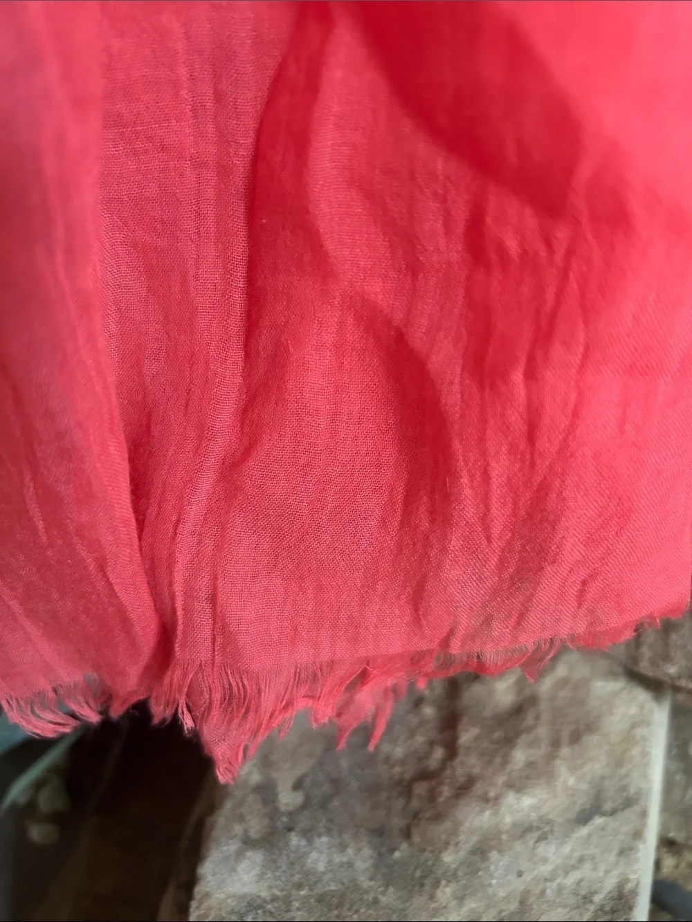 Mixit Coral Pink Decorative Scarf for Home Accents
